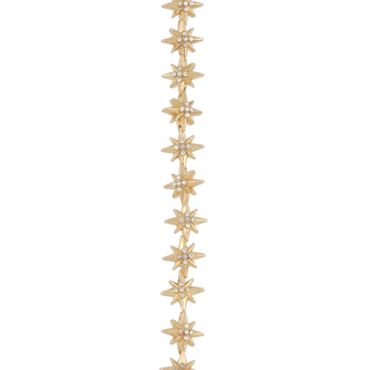 12 Packs: 18 ct. (216 total) Gold Metal Star Beads, 11mm by Bead Landing™